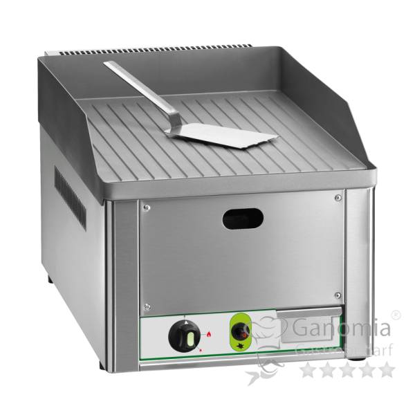 Gastro Gas Grill Tischgerät gerillt 4 kW Matt 