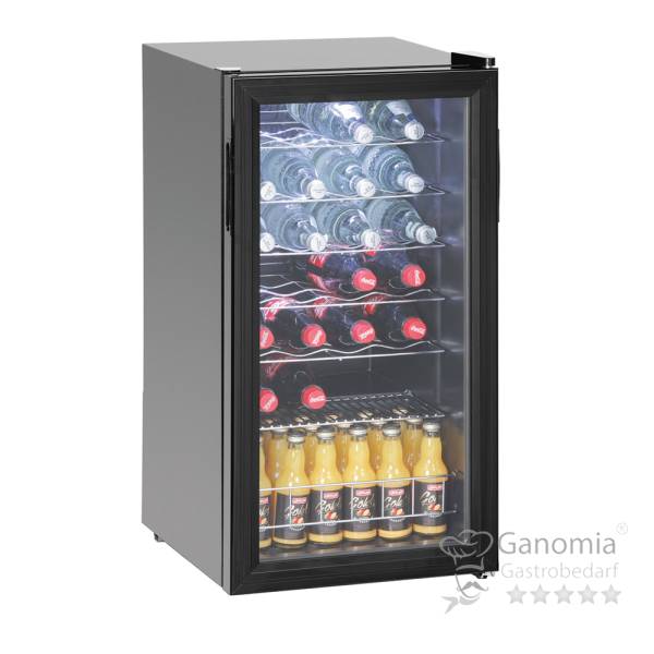 Getränkekühlschrank schwarz 88 Liter 43 x 48 x 83 cm